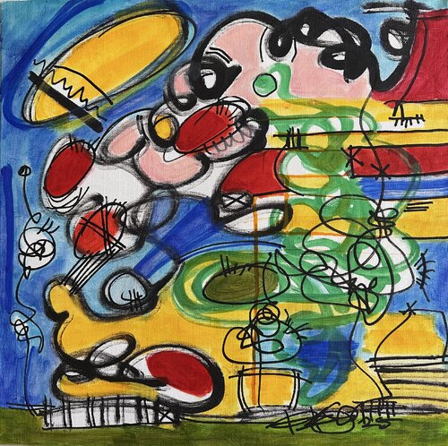 Euphoric Motion, a painting van Regia Marinho, Schilderij te koop op Singulart