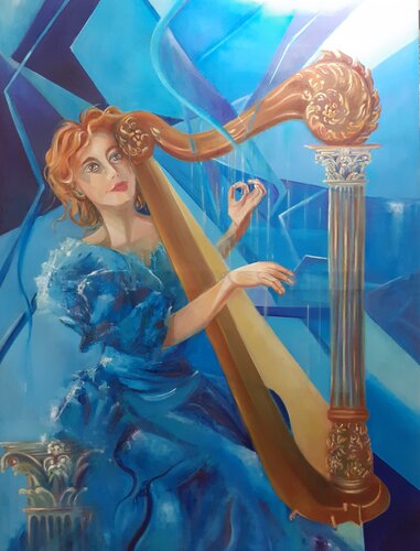 Harp van Ahmed ZAIBI, Schilderij te koop op Singulart