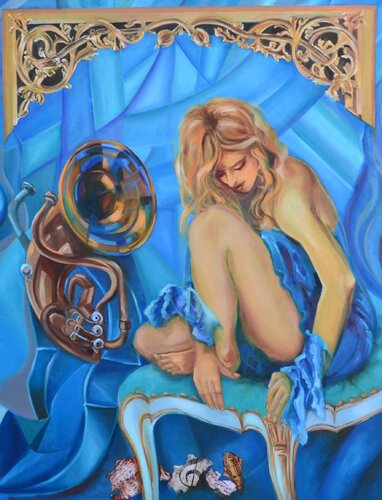 Note_de_Musique van Ahmed ZAIBI, Schilderij te koop op Singulart
