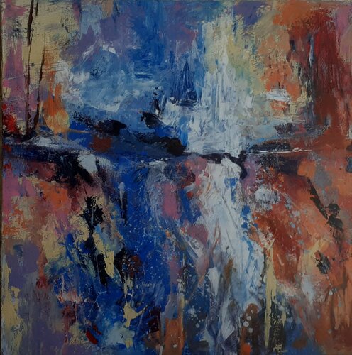 Eye_Of_the_sun van Ahmed ZAIBI, Schilderij te koop op Singulart