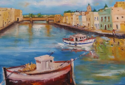 Bizerte by Ahmed ZAIBI, 油畫 for Sale on Singulart