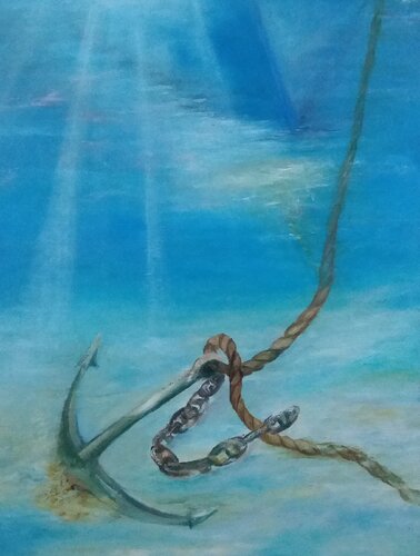 L'ancre di Ahmed ZAIBI, Pittura in vendita su Singulart