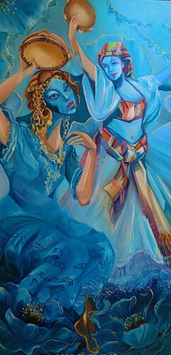 Dames&Târ by Ahmed ZAIBI, Painting for Sale on Singulart