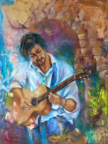 Le rêveur von Ahmed ZAIBI, Malerei kaufen auf Singulart