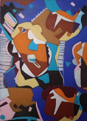 Abstrait_Instrument di Ahmed ZAIBI, Pittura in vendita su Singulart