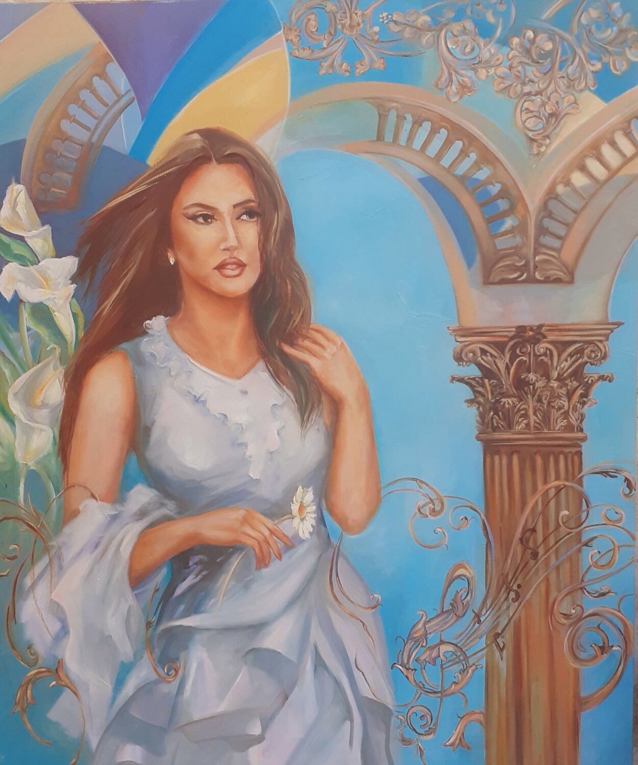 L’écho musical des pierres de Carthage Ahmed ZAIBI Originalgemälde zu verkaufen