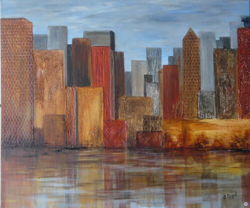 City automne di annie cuquel, Pittura in vendita su Singulart