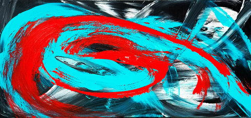 Explosion of Emotions van Alexander Wyhnalek, Schilderij te koop op Singulart