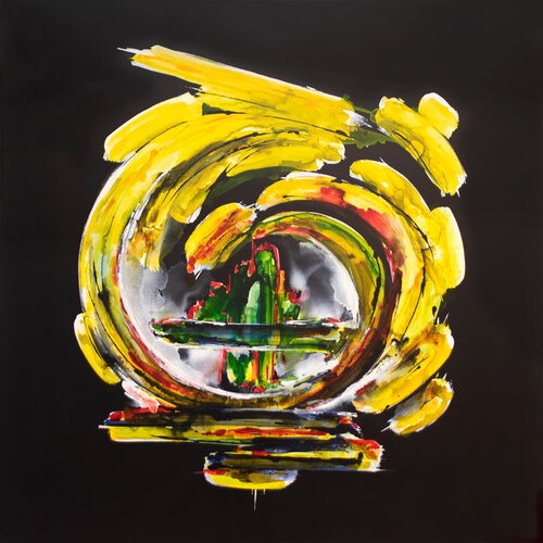 City on the Mountain (Series Dark into Light 8) von Klaus Strahlendorff, Malerei kaufen auf Singulart