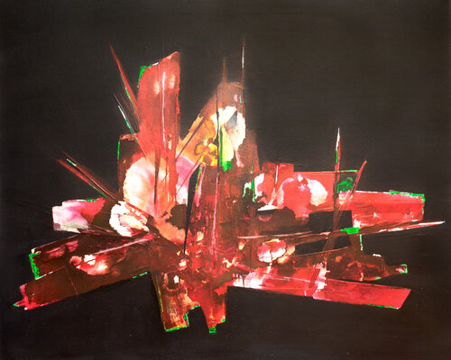 Ruby (Series Dark into Light 9) de Klaus Strahlendorff, Pintura a la venta en Singulart