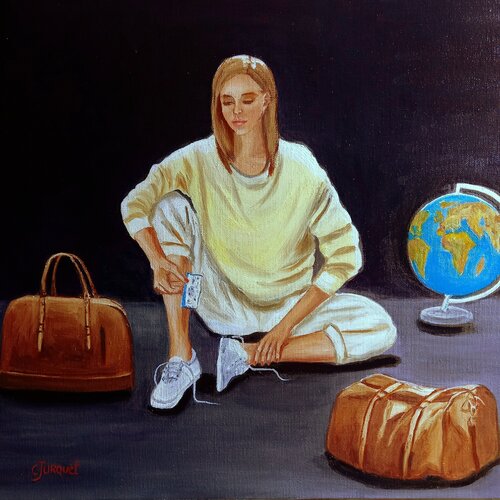 nouvelle destination di colette jurquet, Pittura in vendita su Singulart
