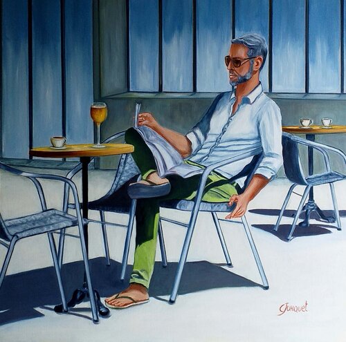 l'attente van colette jurquet, Schilderij te koop op Singulart