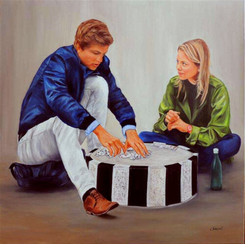 Réussite au Palais Royal de colette jurquet, Pintura a la venta en Singulart