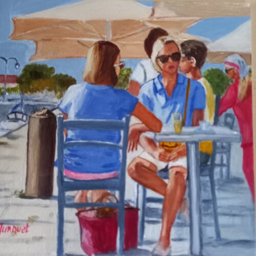 pause estivale van colette jurquet, Schilderij te koop op Singulart