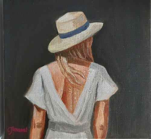 L"inconnue de l'été von colette jurquet, Malerei kaufen auf Singulart