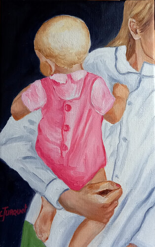 L'amour maternel par colette jurquet, Peinture en vente sur Singulart