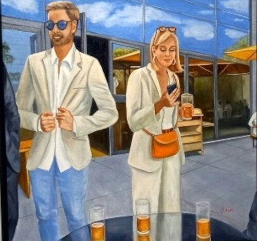 Londres en terrasse par colette jurquet, Peinture en vente sur Singulart