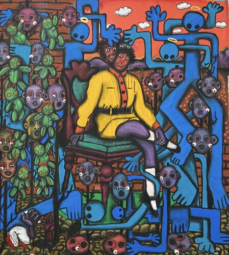 BLOOD OF THE LAMB van Sidney Blu, Schilderij te koop op Singulart