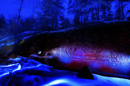 The Bjørnstadship. Rock Carving by rolf Sørensen-Lyle, Photography for Sale on Singulart