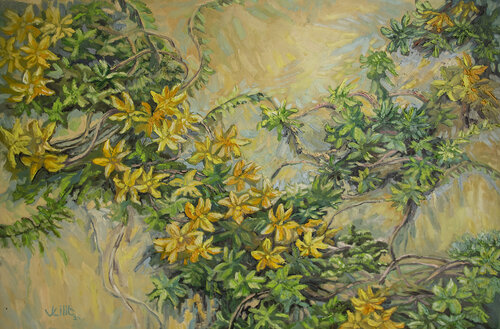 Yellow Flowers van Lilit Vardanyan, Schilderij te koop op Singulart
