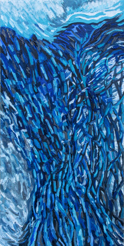 Trees in Blue di Lilit Vardanyan, Pittura in vendita su Singulart