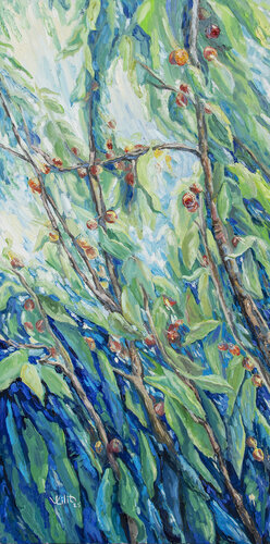 Among the Sweet Cherries von Lilit Vardanyan, Malerei kaufen auf Singulart