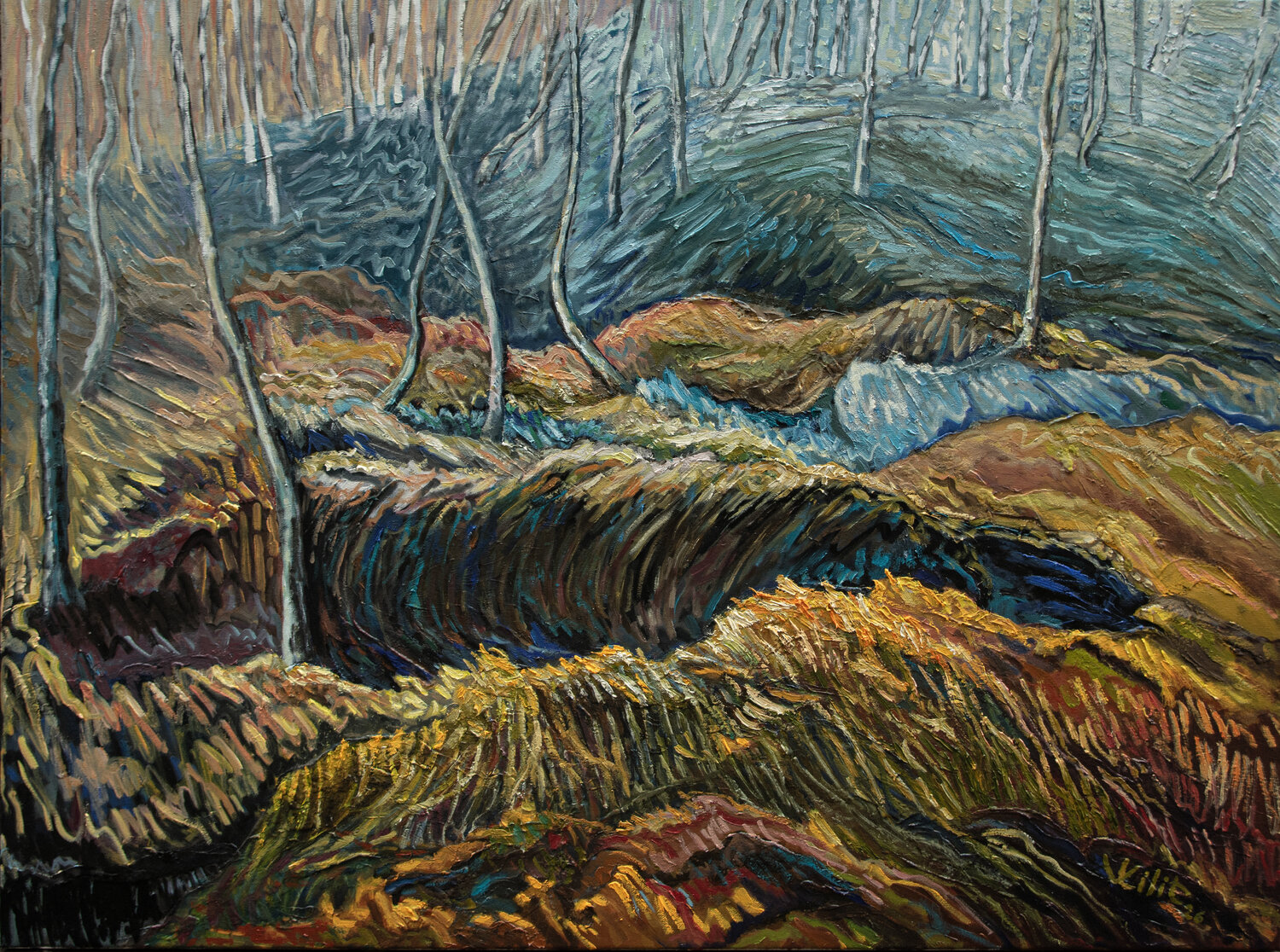 The Listening Trees Lilit Vardanyan Original painting for sale