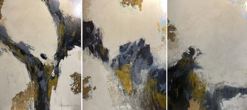 Transition #2 Parts 1,  2 & 3  - Triptych von Didi Gadjanski, Malerei kaufen auf Singulart