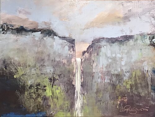 Waterfall di Didi Gadjanski, Pittura in vendita su Singulart