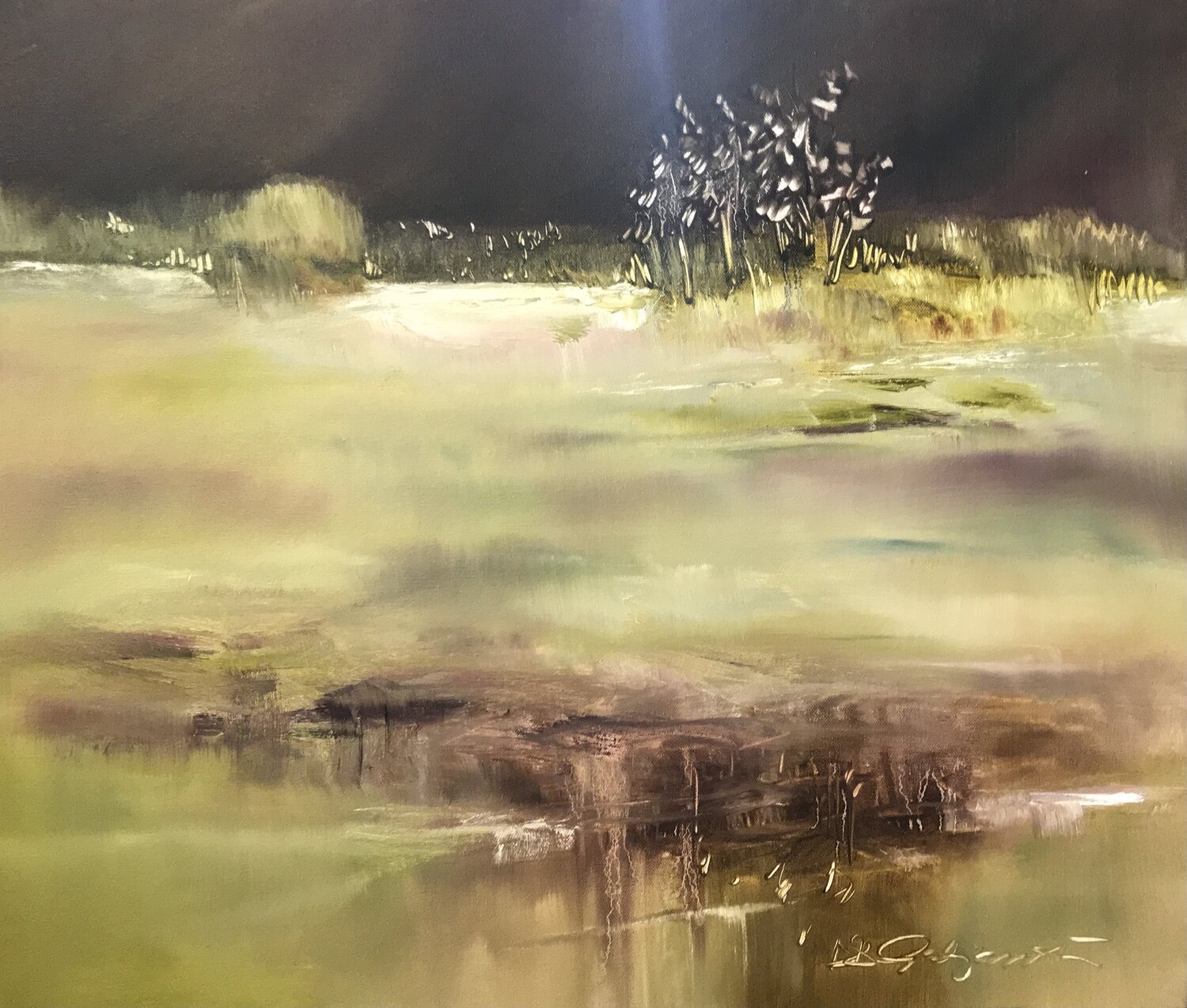 Evening on a pond Didi Gadjanski