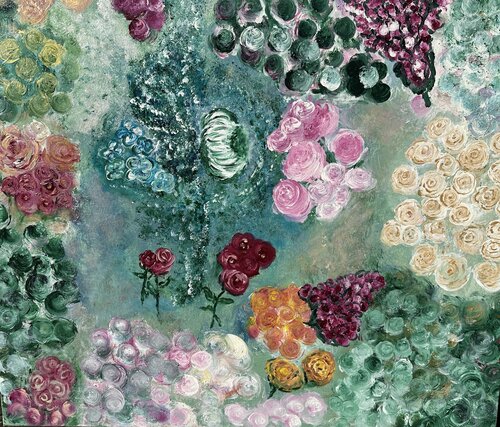 Flowers • Summer • de Margitta Mikus, Pintura a la venta en Singulart