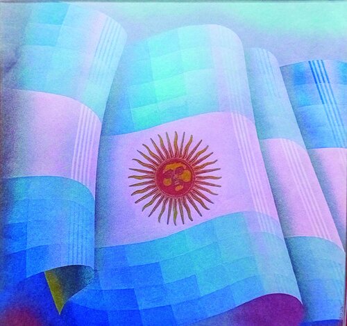 "A SAN LORENZO SE DIRIGIÓ INMORTAL" di Mario Agatiello, Pittura in vendita su Singulart