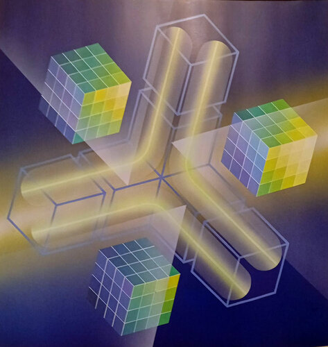 TRIAS II van Mario Agatiello, Schilderij te koop op Singulart