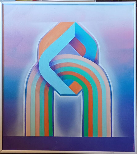 "TOTEM V" by Mario Agatiello, 회화 for Sale on Singulart