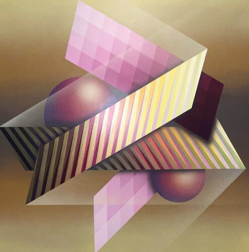 "PIRAMIDE IV" by Mario Agatiello, Painting for Sale on Singulart