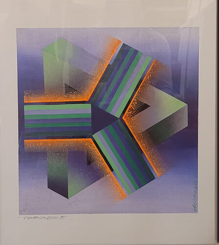 "TORNADO II" by Mario Agatiello, Work on Paper for Sale on Singulart