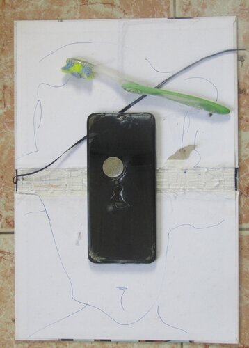 JOGO DO CASINO DA ARTE - a cara de 25 janeiro vencedor na casino lotaria by Celso PREI, 회화 for Sale on Singulart