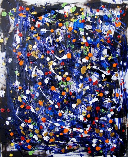 - incidente de luz - 2017 - 134 medidas 80-100  mista  betume judaico oleo e acrilico  sobre tela de Celso PREI, Fotografía a la venta en Singulart