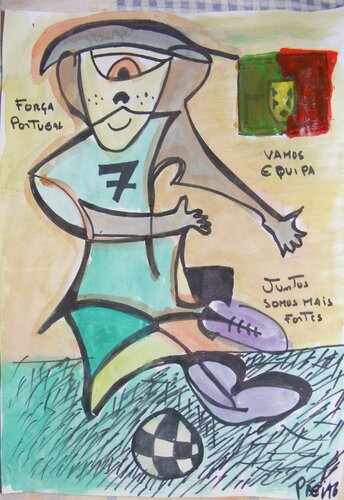 GOLO DE RONALDO NO MUNDIAL 1000 Golos di Celso PREI, Digitale in vendita su Singulart