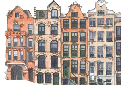 Amsterdam von Silvia Vogler, Malerei kaufen auf Singulart