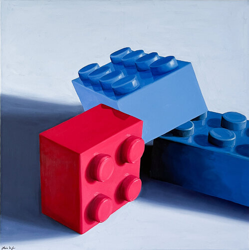 Bausteine #3 by Silvia Vogler, Painting for Sale on Singulart