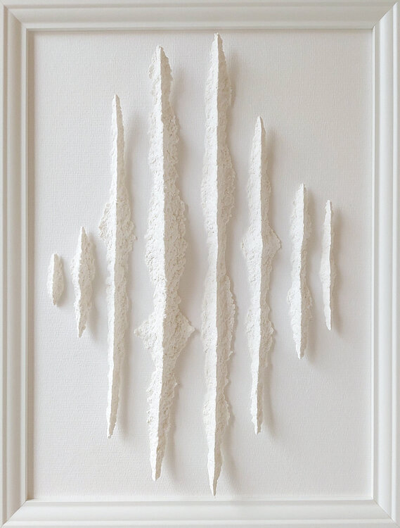 Echo in a White Cave | Minimalist Relief Paper Wall Art Svetlana Grigoryeva