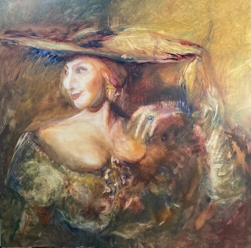 Mysterious  smile von Galyna Svidzynska, Malerei kaufen auf Singulart