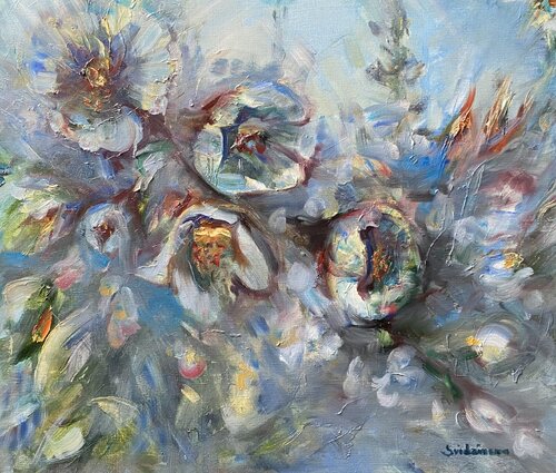 Blooming garden von Galyna Svidzynska, Malerei kaufen auf Singulart