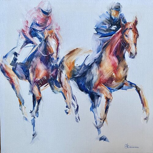 Horse racing - “The sport of Kings” de Galyna Svidzynska, Pintura a la venta en Singulart