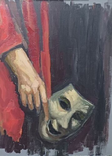 La máscara de Thalia van Susana Martínez Orgaz, Schilderij te koop op Singulart