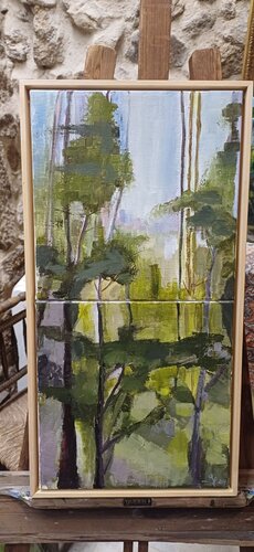 Bosque vertical II di Susana Martínez Orgaz, Pittura in vendita su Singulart