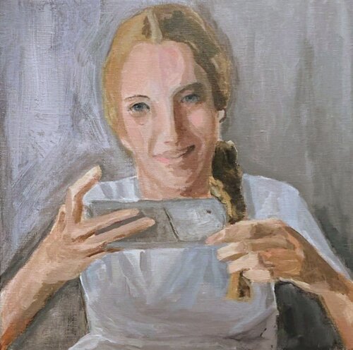 El movil by Susana Martínez Orgaz, Painting for Sale on Singulart