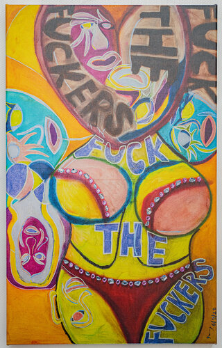 FUCK THE FUCKERS de Natalie Sommer, Otros medios a la venta en Singulart