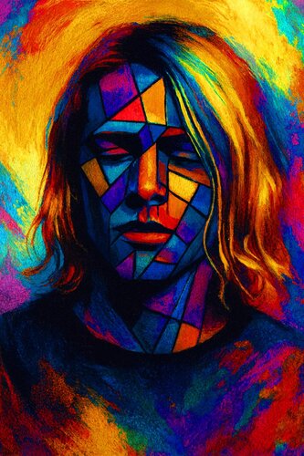 Kurt Cobain - "All in All Is All We Are" of the Celebrity Portrait Series by Jade Kai von Jade Kai, Druck kaufen auf Singulart